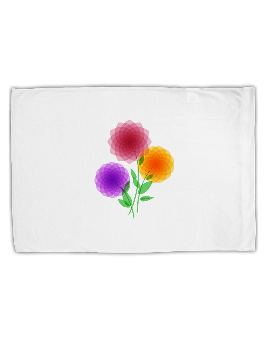 Crystal Dahlias Standard Size Polyester Pillow Case-Pillow Case-TooLoud-White-Davson Sales