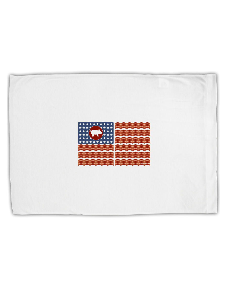 American Bacon Flag Standard Size Polyester Pillow Case-Pillow Case-TooLoud-White-Davson Sales