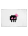 Retro 8-Bit Skull with Pink Bow Standard Size Polyester Pillow Case-Pillow Case-TooLoud-White-Davson Sales