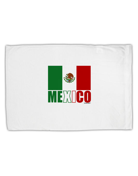 Mexican Flag - Mexico Text Standard Size Polyester Pillow Case by TooLoud-Pillow Case-TooLoud-White-Davson Sales