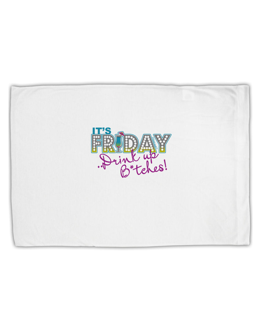 It's Friday - Drink Up Standard Size Polyester Pillow Case-Pillow Case-TooLoud-White-Davson Sales
