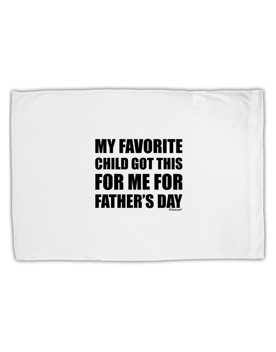 My Favorite Child Got This for Me for Father's Day Standard Size Polyester Pillow Case by TooLoud-Pillow Case-TooLoud-White-Davson Sales