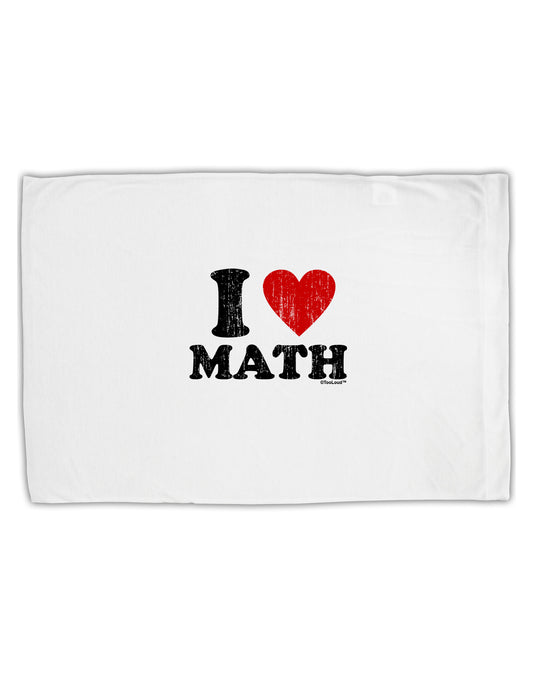 I Heart Math Distressed Standard Size Polyester Pillow Case by TooLoud-Pillow Case-TooLoud-White-Davson Sales
