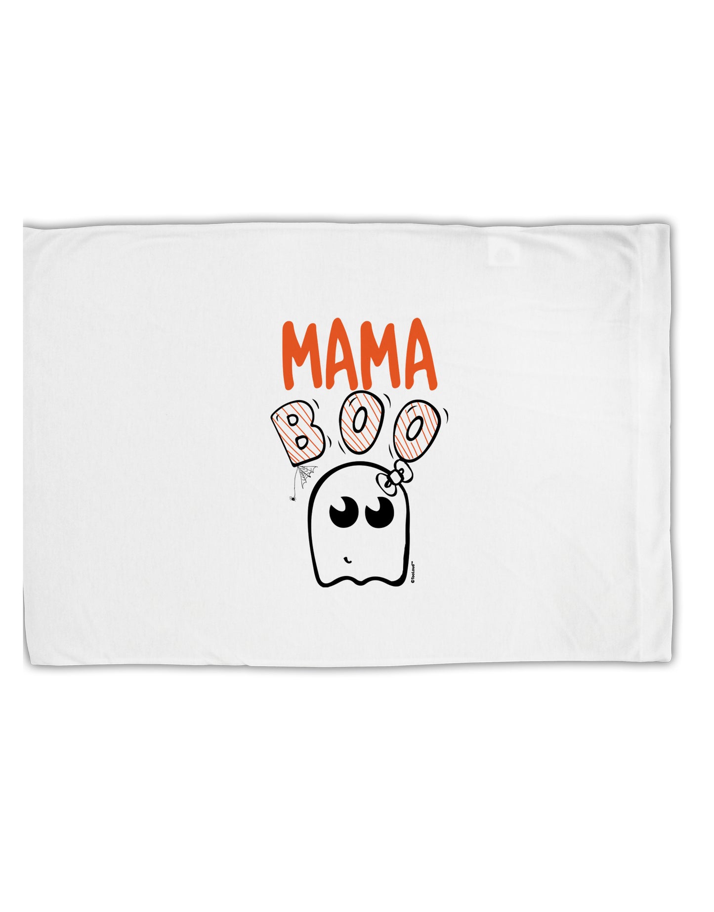 TooLoud Mama Boo Ghostie Standard Size Polyester Pillow Case-Pillow Case-TooLoud-Davson Sales
