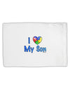 I Heart My Son - Autism Awareness Standard Size Polyester Pillow Case by TooLoud-Pillow Case-TooLoud-White-Davson Sales