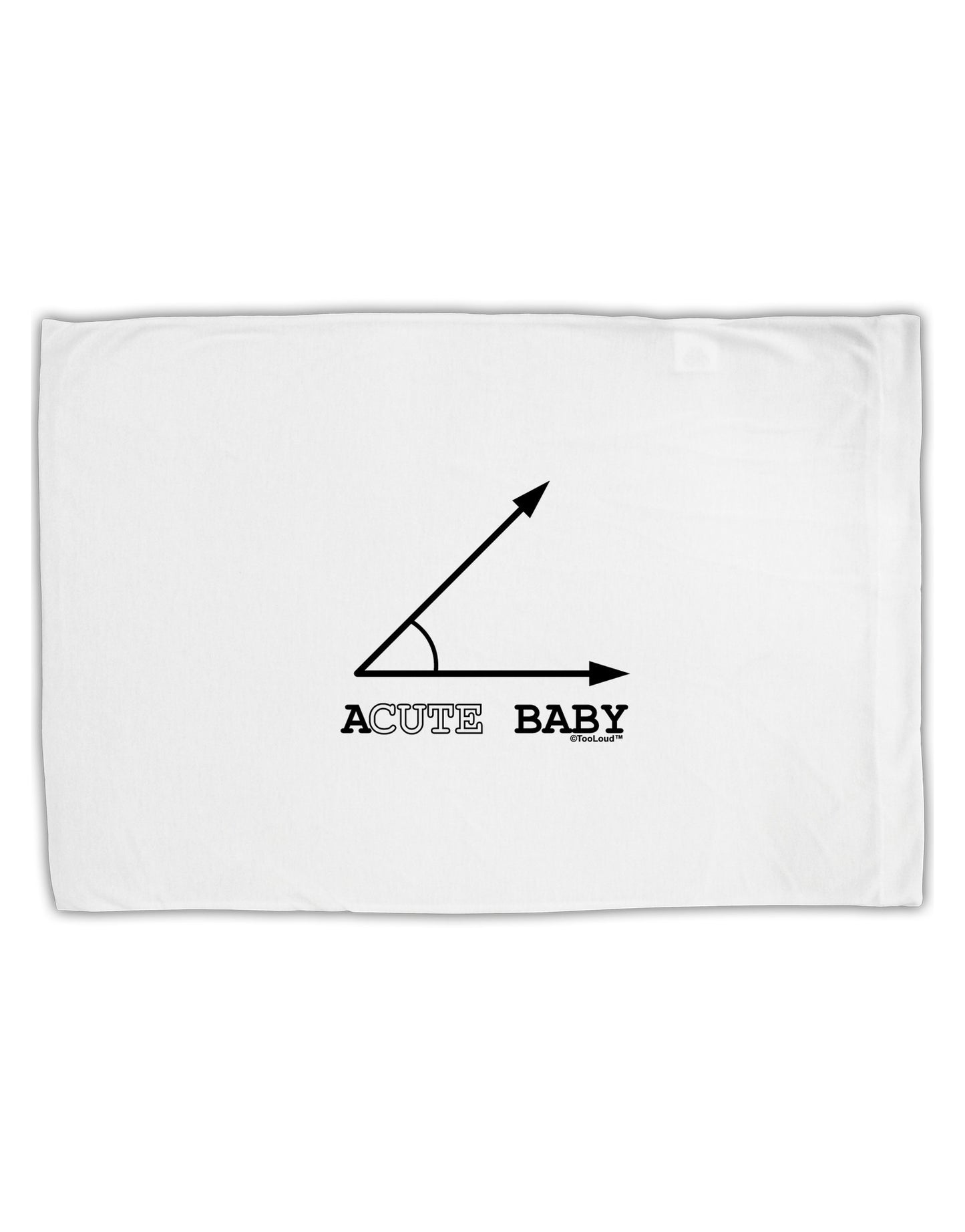Acute Baby Standard Size Polyester Pillow Case-Pillow Case-TooLoud-White-Davson Sales