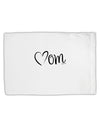 Mom with Brushed Heart Design Standard Size Polyester Pillow Case by TooLoud-Pillow Case-TooLoud-White-Davson Sales