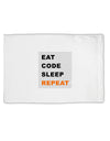 Eat Sleep Code Repeat Standard Size Polyester Pillow Case by TooLoud-TooLoud-White-Davson Sales