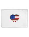 American Flag Heart Design Standard Size Polyester Pillow Case by TooLoud-Pillow Case-TooLoud-White-Davson Sales