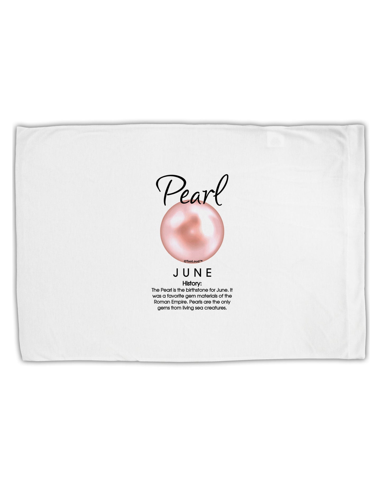Birthstone Pearl Standard Size Polyester Pillow Case by TooLoud-Pillow Case-TooLoud-White-Davson Sales