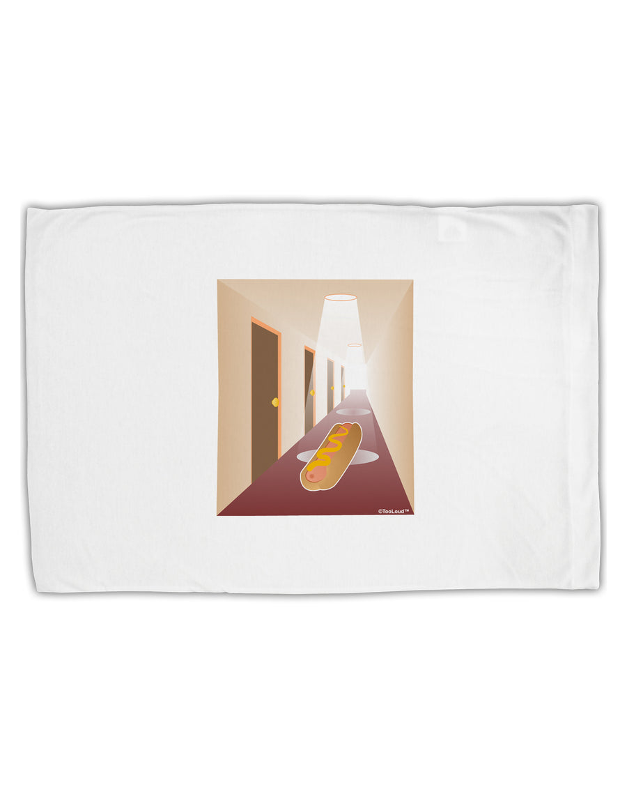 Hotdog in a Hallway Standard Size Polyester Pillow Case by TooLoud-Pillow Case-TooLoud-White-Davson Sales