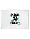 Kiss Me I'm Irish - Green Kisses Standard Size Polyester Pillow Case by TooLoud-Pillow Case-TooLoud-White-Davson Sales