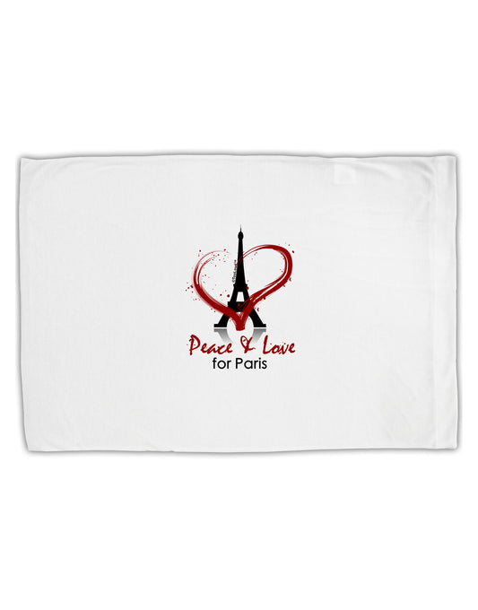 Peace & Love For Paris Standard Size Polyester Pillow Case-Pillow Case-TooLoud-White-Davson Sales