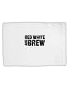 Red White and Brew Standard Size Polyester Pillow Case by TooLoud-Pillow Case-TooLoud-White-Davson Sales