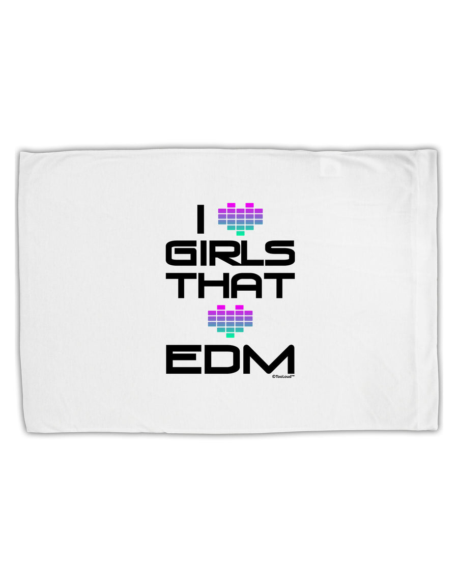 I Heart Girls That Heart EDM Standard Size Polyester Pillow Case-Pillow Case-TooLoud-White-Davson Sales