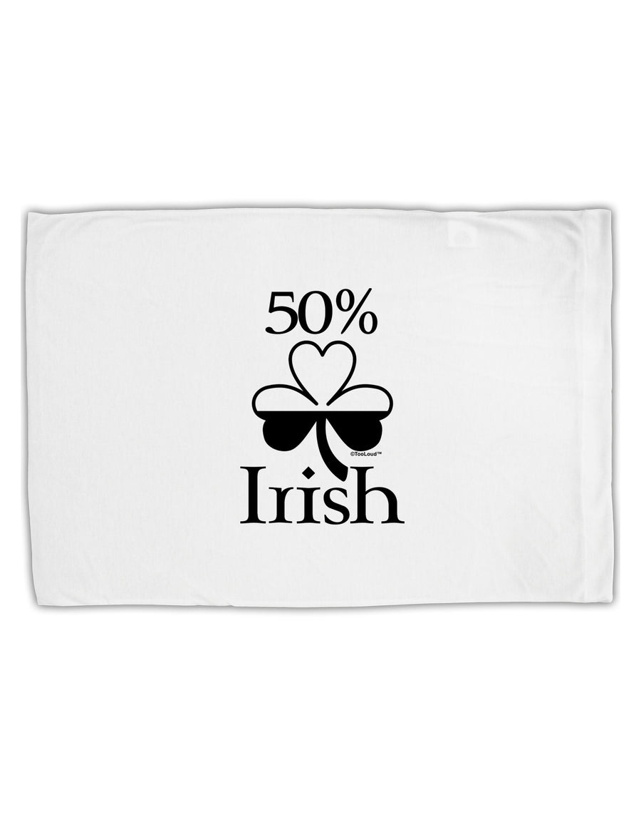 50 Percent Irish - St Patricks Day Standard Size Polyester Pillow Case by TooLoud-Pillow Case-TooLoud-White-Davson Sales