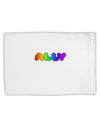 LGBT Ally Rainbow Text Standard Size Polyester Pillow Case by TooLoud-Pillow Case-TooLoud-White-Davson Sales