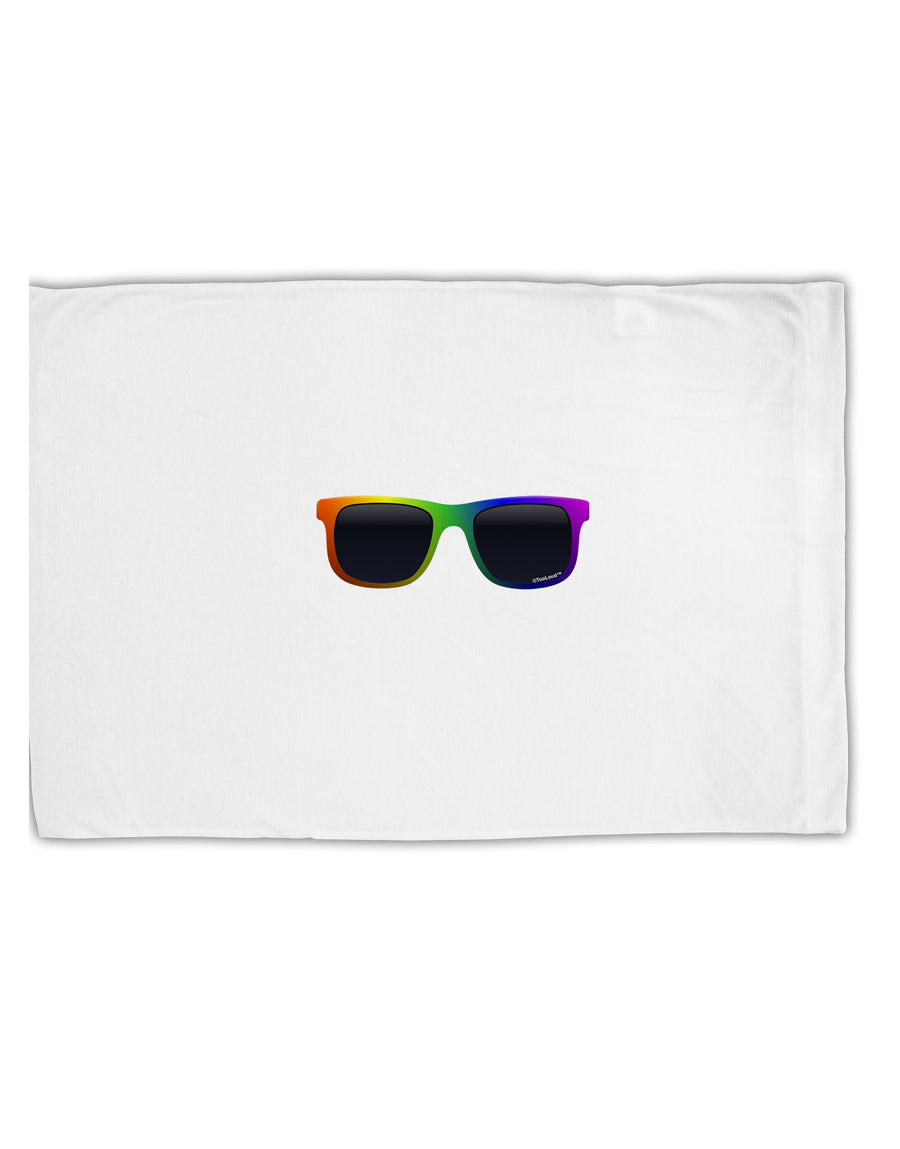 Pride Rainbow Glasses Standard Size Polyester Pillow Case by TooLoud-Pillow Case-TooLoud-White-Davson Sales