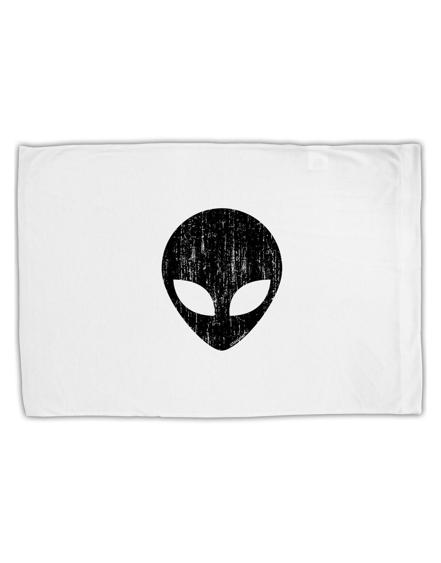 Extraterrestrial Face - Alien Distressed Standard Size Polyester Pillow Case by TooLoud-Pillow Case-TooLoud-White-Davson Sales