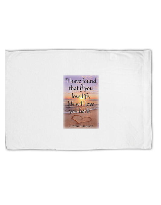 Life Will Love You Back Standard Size Polyester Pillow Case by TooLoud-Pillow Case-TooLoud-White-Davson Sales