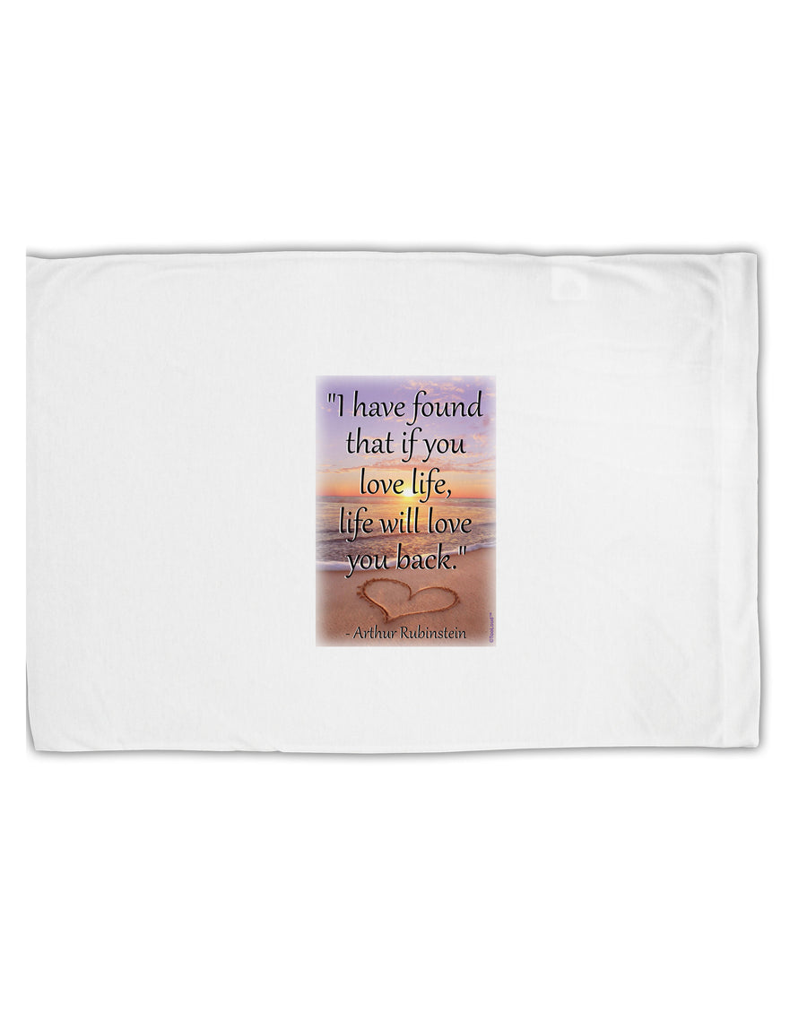 Life Will Love You Back Standard Size Polyester Pillow Case by TooLoud-Pillow Case-TooLoud-White-Davson Sales