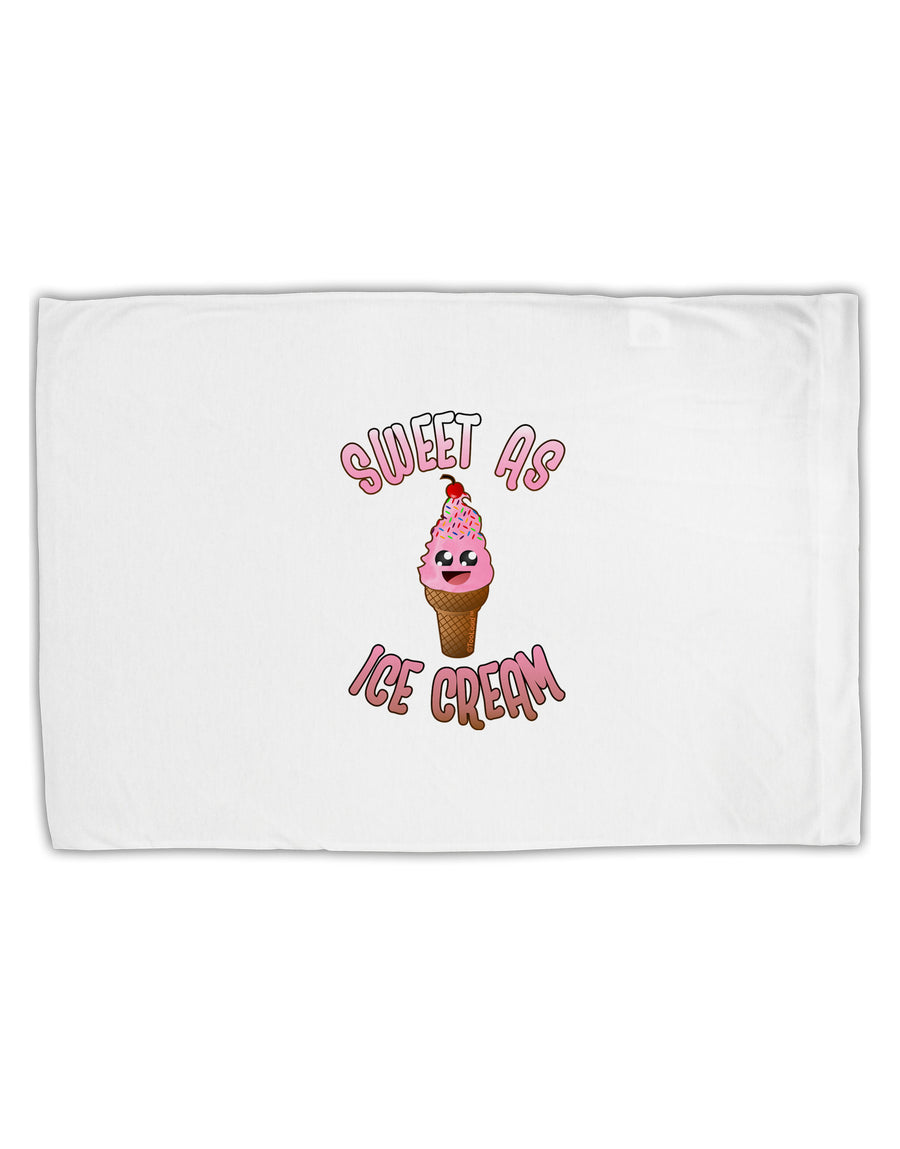 Cute Ice Cream Cone - Sweet As Ice Cream Standard Size Polyester Pillow Case-Pillow Case-TooLoud-White-Davson Sales