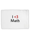 I Heart Math Standard Size Polyester Pillow Case by TooLoud-Pillow Case-TooLoud-White-Davson Sales