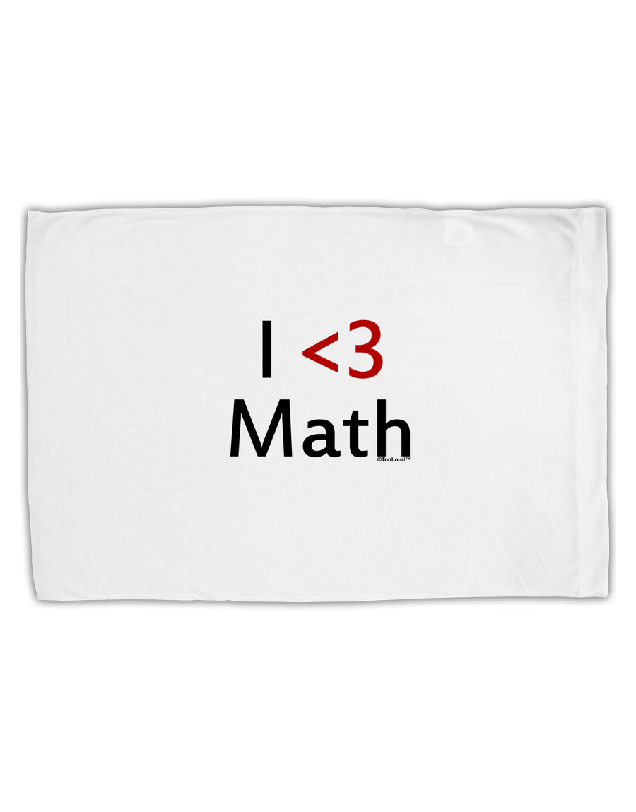 I Heart Math Standard Size Polyester Pillow Case by TooLoud-Pillow Case-TooLoud-White-Davson Sales