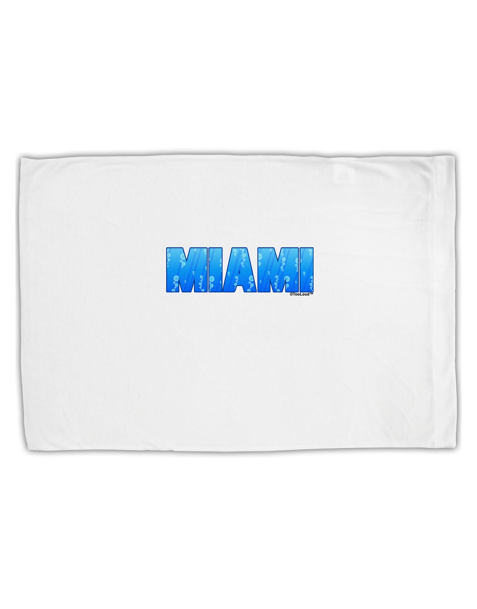Miami Ocean Bubbles Standard Size Polyester Pillow Case by TooLoud-Pillow Case-TooLoud-White-Davson Sales
