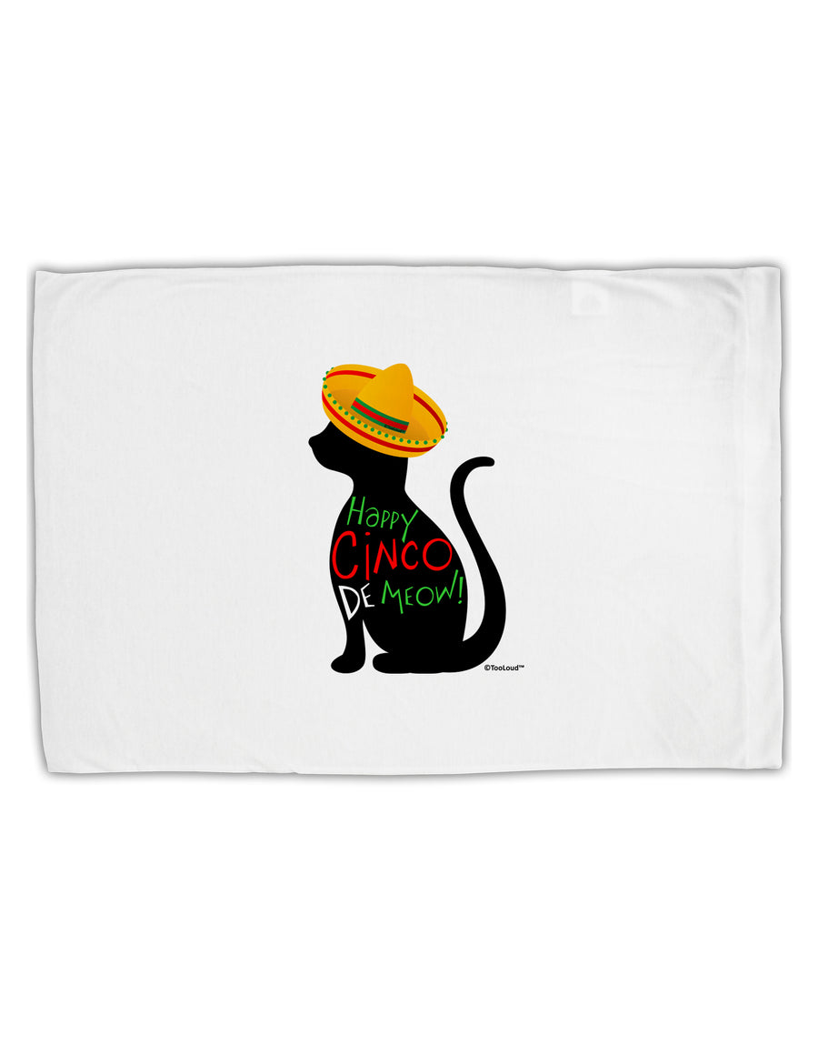 Happy Cinco de Meow - Cinco de Mayo Cat Standard Size Polyester Pillow Case by TooLoud-Pillow Case-TooLoud-White-Davson Sales