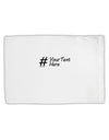 Personalized Hashtag Standard Size Polyester Pillow Case by TooLoud-Pillow Case-TooLoud-White-Davson Sales