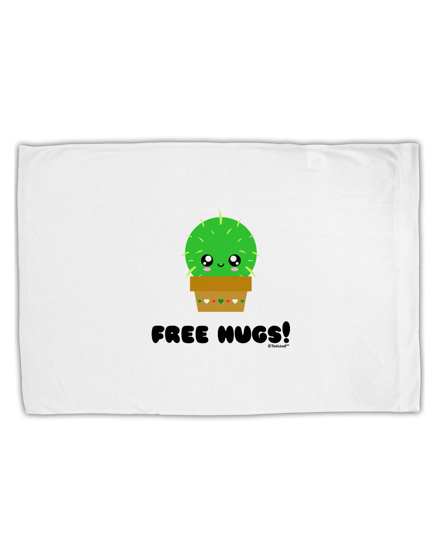 Cute Cactus - Free Hugs Standard Size Polyester Pillow Case-Pillow Case-TooLoud-White-Davson Sales