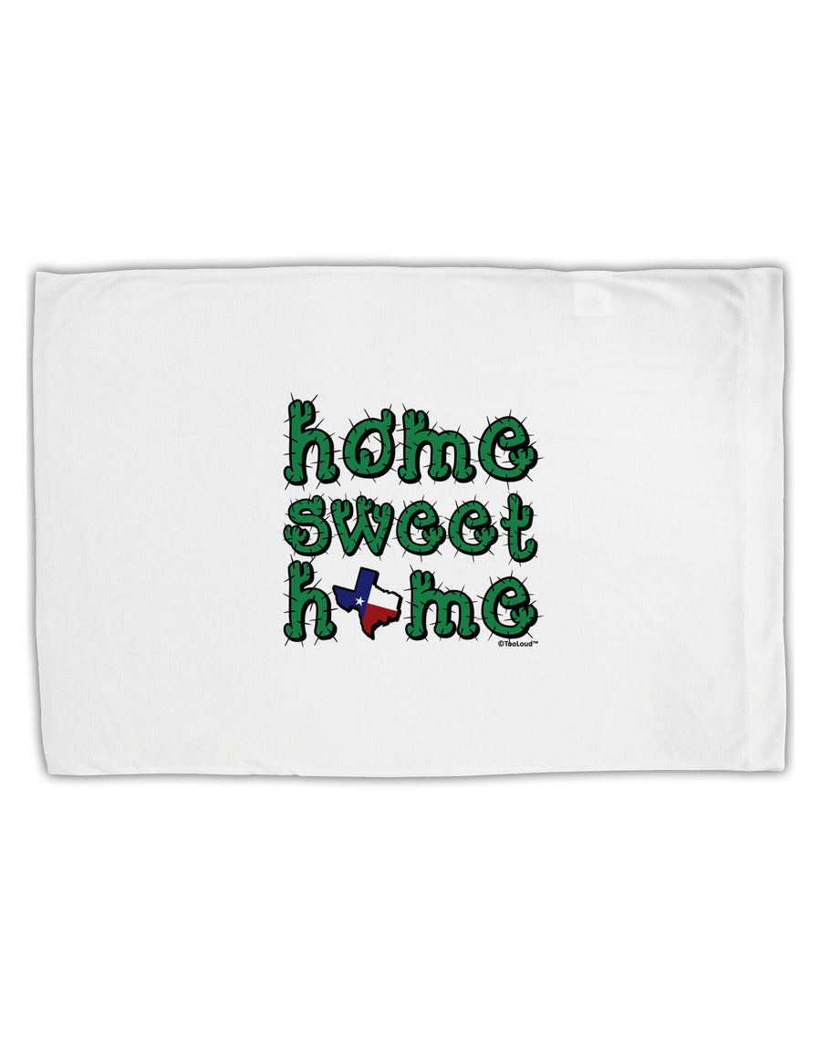 Home Sweet Home - Texas - Cactus and State Flag Standard Size Polyester Pillow Case by TooLoud-Pillow Case-TooLoud-White-Davson Sales