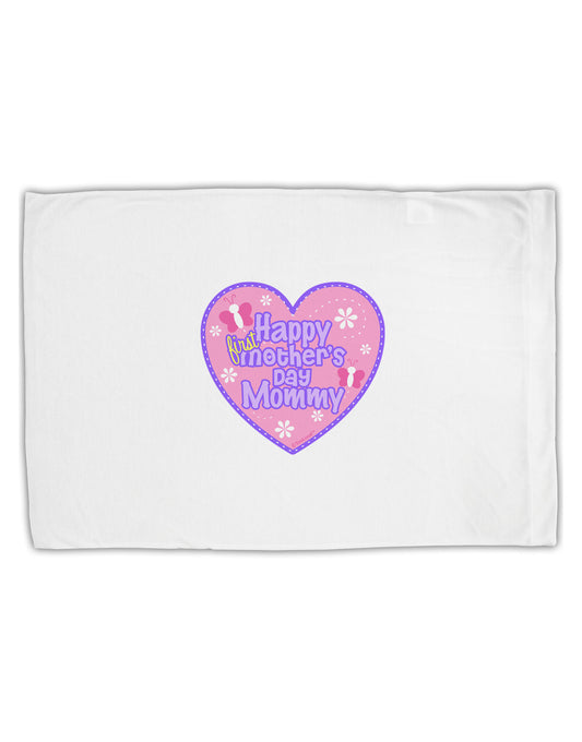 Happy First Mother's Day Mommy - Pink Standard Size Polyester Pillow Case by TooLoud-Pillow Case-TooLoud-White-Davson Sales