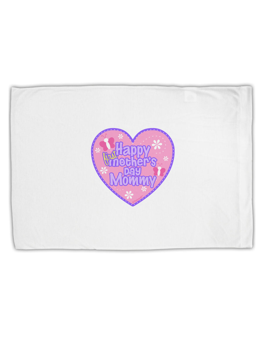 Happy First Mother's Day Mommy - Pink Standard Size Polyester Pillow Case by TooLoud-Pillow Case-TooLoud-White-Davson Sales