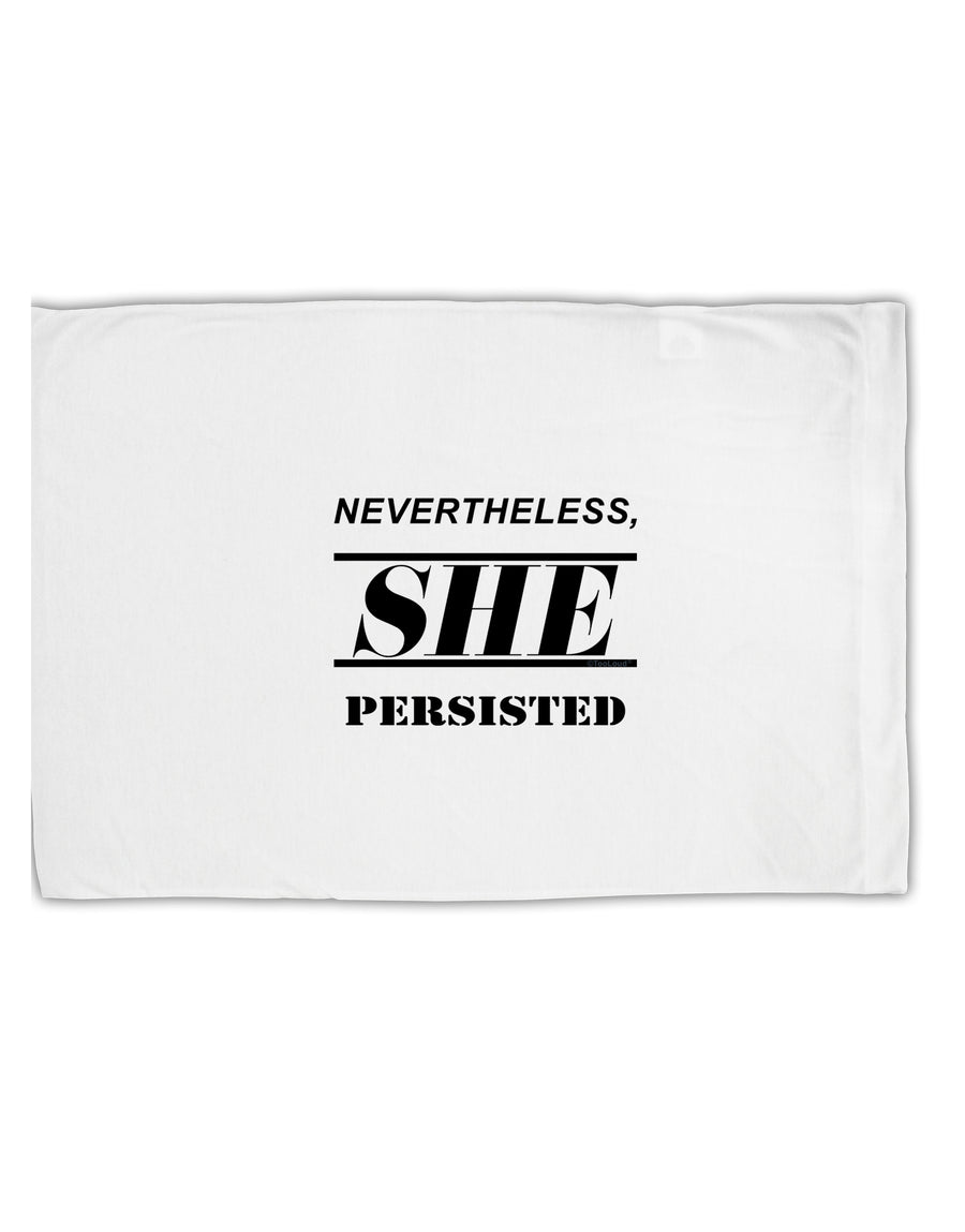 Nevertheless She Persisted Women's Rights Standard Size Polyester Pillow Case by TooLoud-Pillow Case-TooLoud-White-Davson Sales