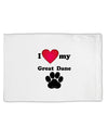 I Heart My Great Dane Standard Size Polyester Pillow Case by TooLoud-TooLoud-White-Davson Sales