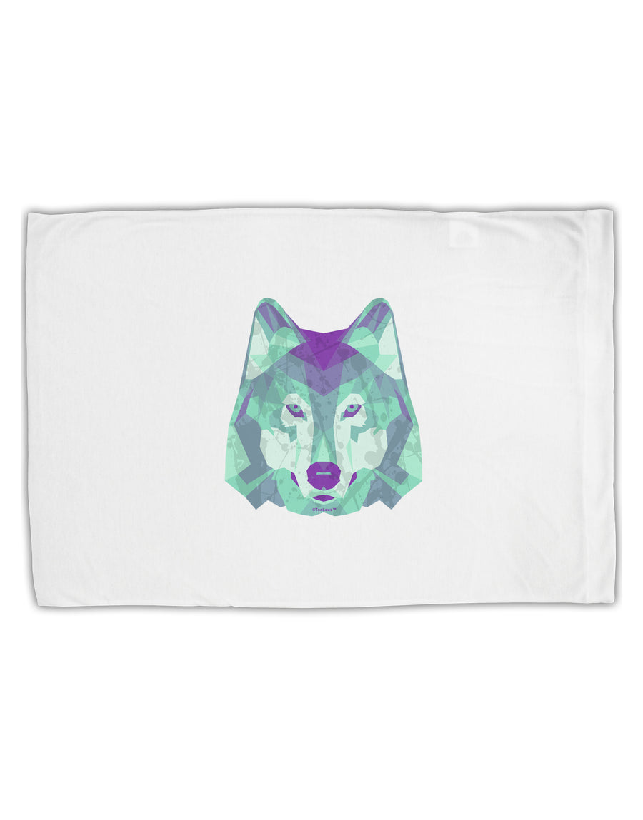 Geometric Wolf Head Standard Size Polyester Pillow Case by TooLoud-Pillow Case-TooLoud-White-Davson Sales