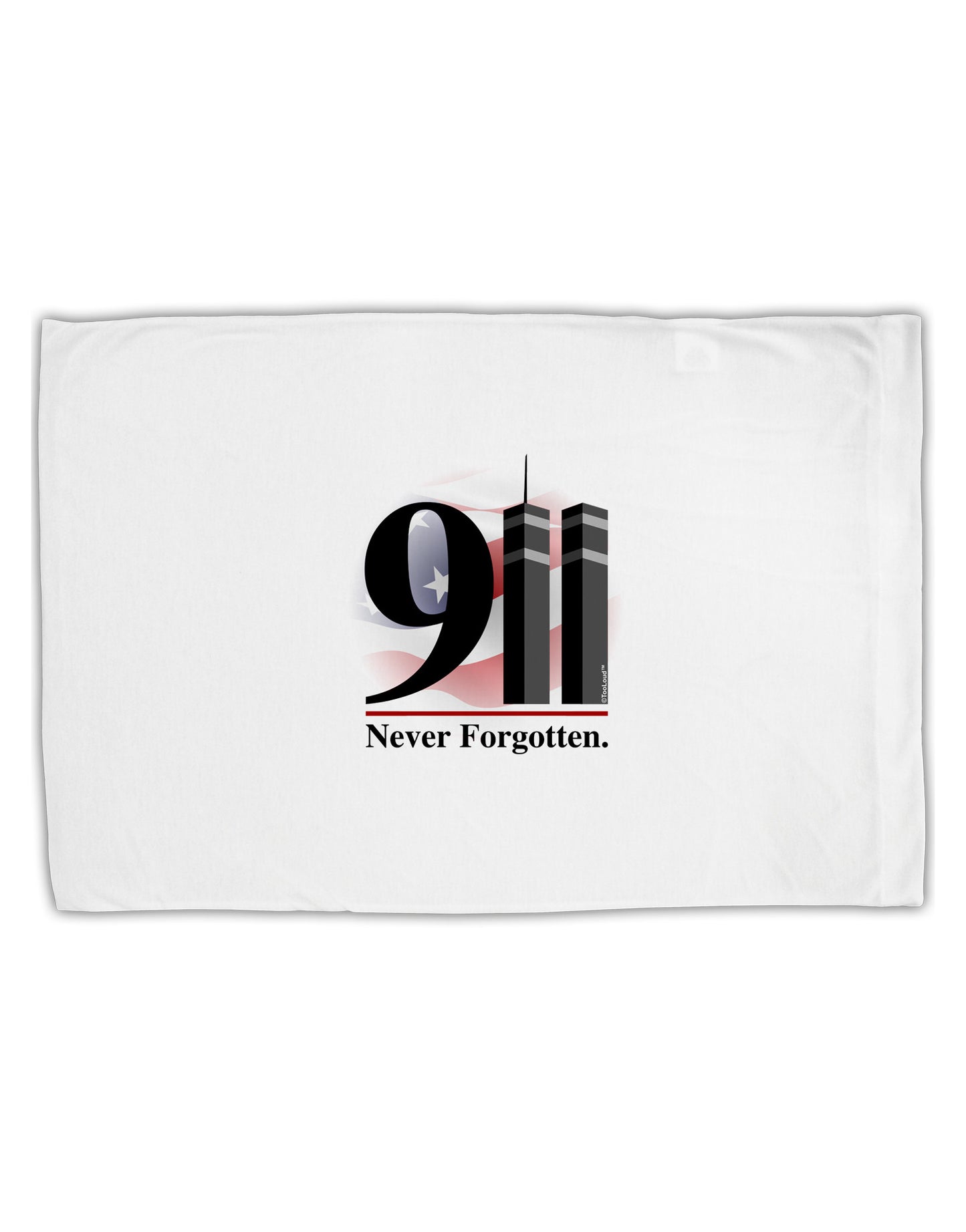 911 Never Forgotten Standard Size Polyester Pillow Case-Pillow Case-TooLoud-White-Davson Sales