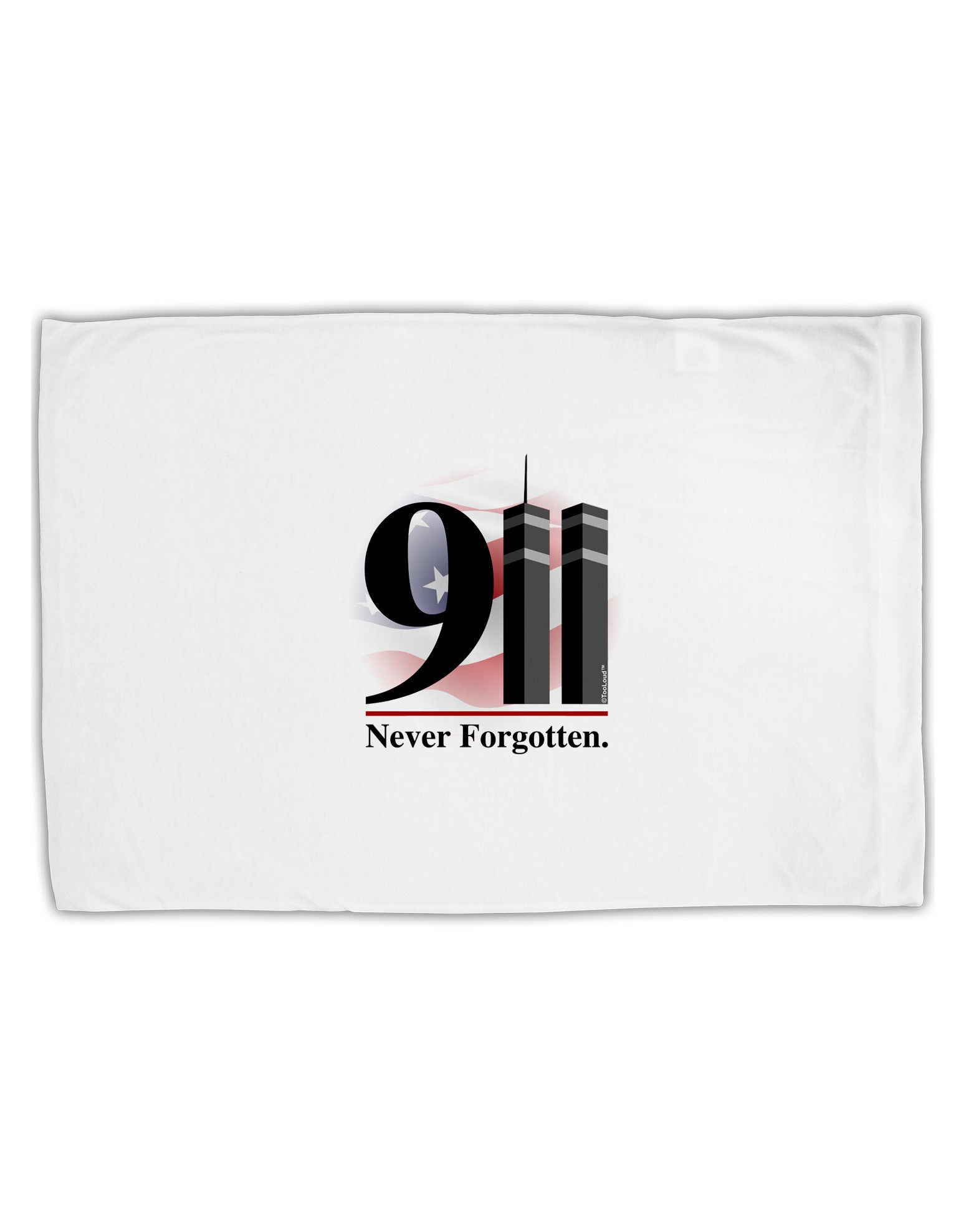 911 Never Forgotten Standard Size Polyester Pillow Case-Pillow Case-TooLoud-White-Davson Sales