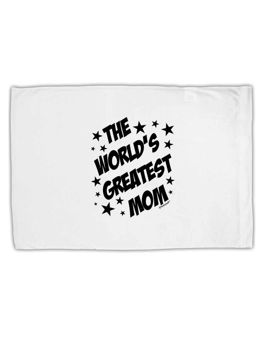 The World's Greatest Mom - Superhero Style Standard Size Polyester Pillow Case by TooLoud-Pillow Case-TooLoud-White-Davson Sales