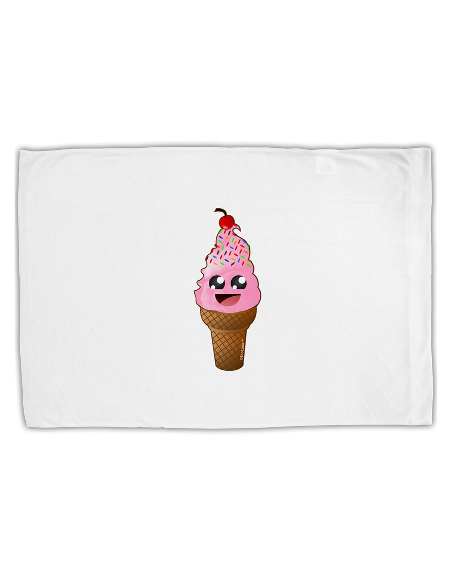 Cute Ice Cream Cone Standard Size Polyester Pillow Case-Pillow Case-TooLoud-White-Davson Sales