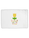 Easter Tulip Design - Yellow Standard Size Polyester Pillow Case by TooLoud-Pillow Case-TooLoud-White-Davson Sales