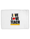 Live Love Teach Standard Size Polyester Pillow Case-Pillow Case-TooLoud-White-Davson Sales