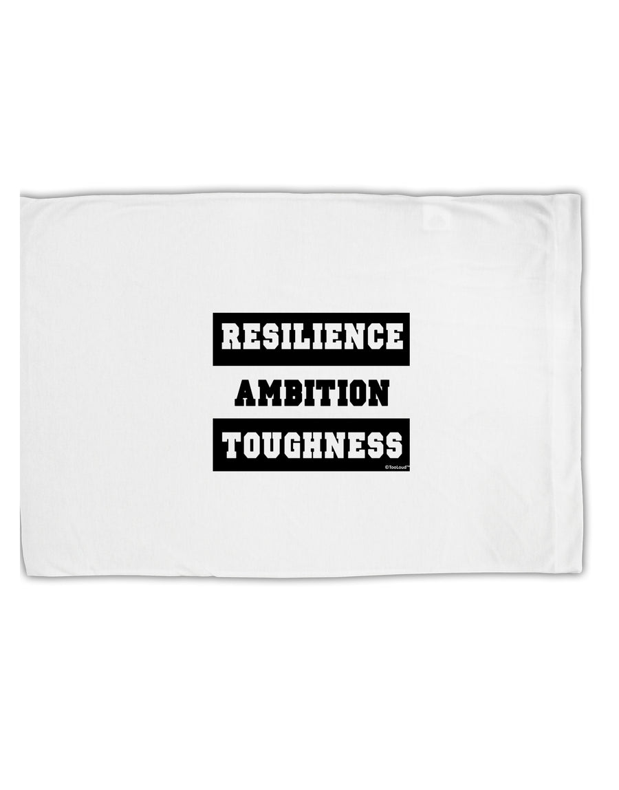 TooLoud RESILIENCE AMBITION TOUGHNESS Standard Size Polyester Pillow Case-Pillow Case-TooLoud-Davson Sales