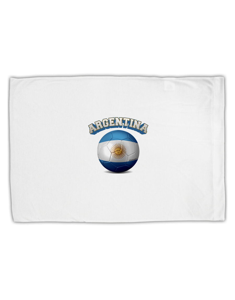 Soccer Ball Flag - Argentina Standard Size Polyester Pillow Case-Pillow Case-TooLoud-White-Davson Sales