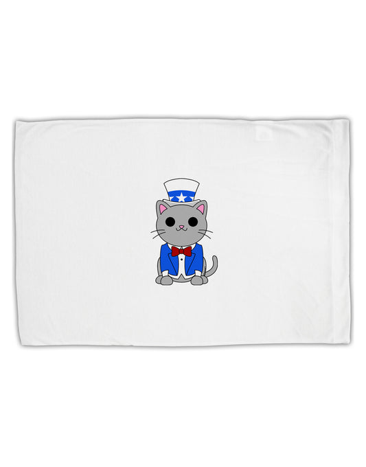 Patriotic Cat Standard Size Polyester Pillow Case by TooLoud-Pillow Case-TooLoud-White-Davson Sales
