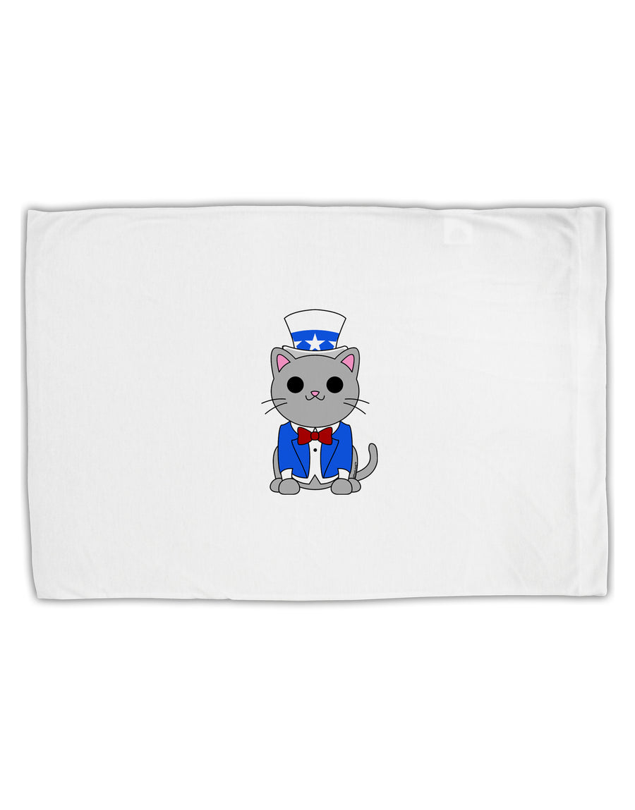 Patriotic Cat Standard Size Polyester Pillow Case by TooLoud-Pillow Case-TooLoud-White-Davson Sales