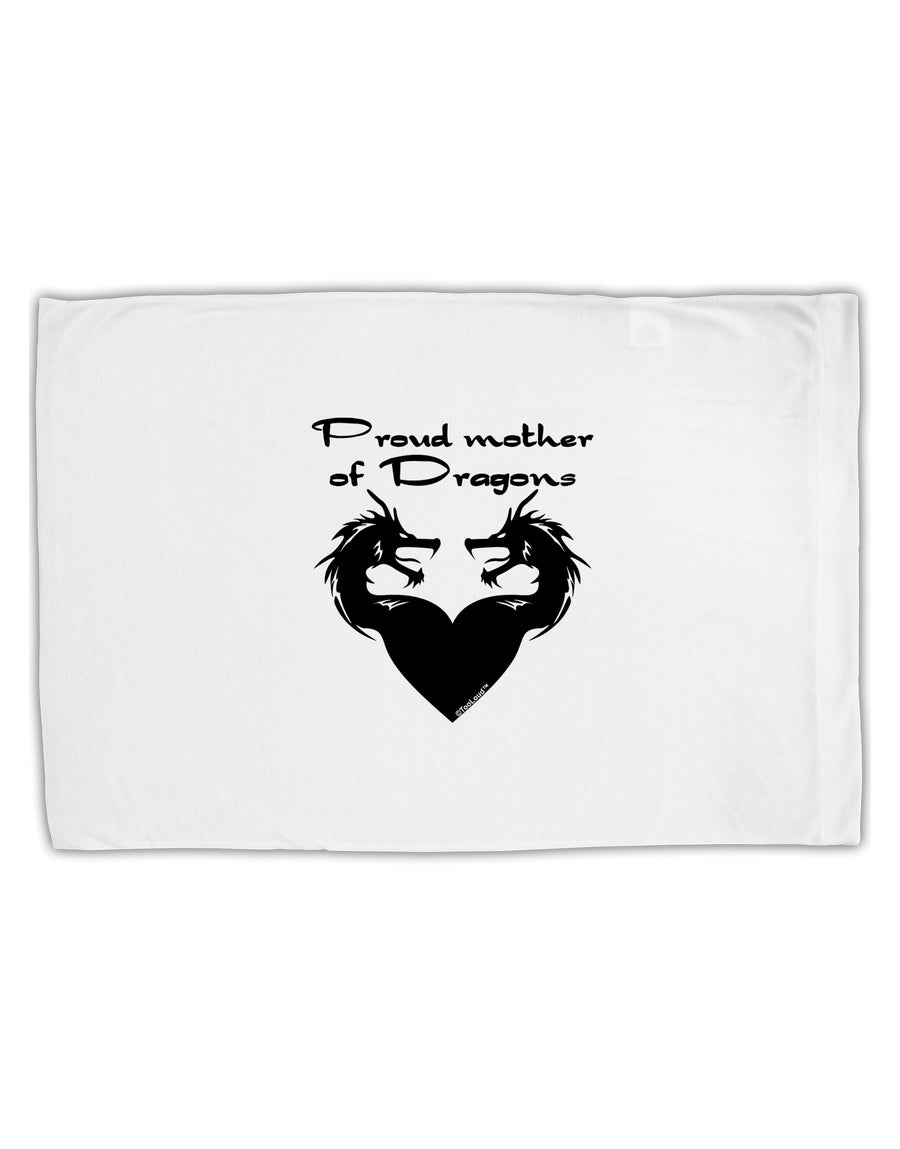 Proud Mother of Dragons Standard Size Polyester Pillow Case by TooLoud-Pillow Case-TooLoud-White-Davson Sales