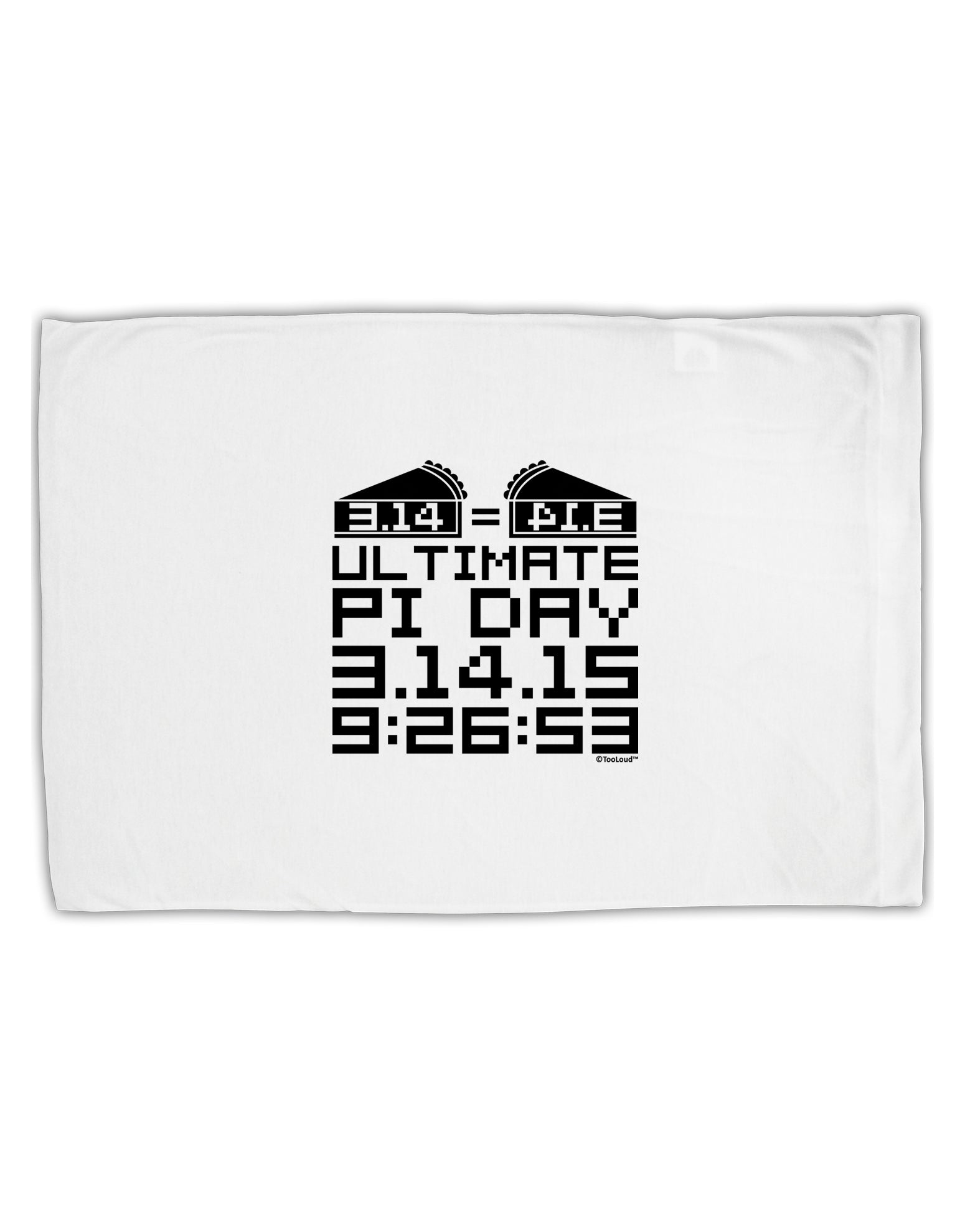Ultimate Pi Day Design - Mirrored Pies Standard Size Polyester Pillow Case by TooLoud-Pillow Case-TooLoud-White-Davson Sales